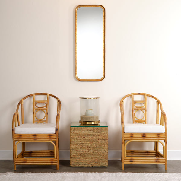 Capital Iron Rectangle Wall Mirror, Gold Leaf