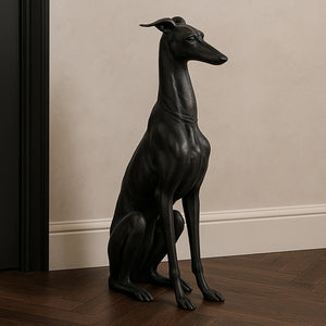 Moe's Duke Cast Aluminum Greyhound Sculpture