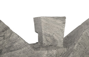 Tai Chi Sculpture C on Pedestal, Grey Stone/Black