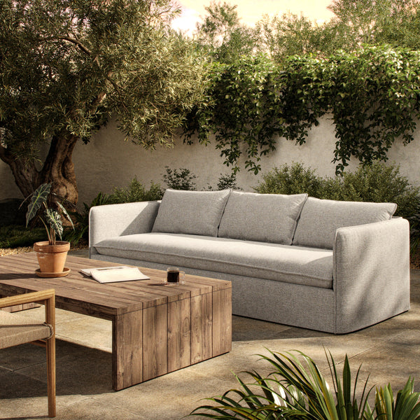 Andre Outdoor Sofa 96" in Alessi Slate