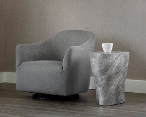 DALI END TABLE - LARGE - MARBLE LOOK - GREY