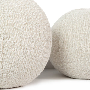 Balle Pillow, Set Of 2 In Knoll Natural And Set of 2 And 12.5" diam, 10" diam