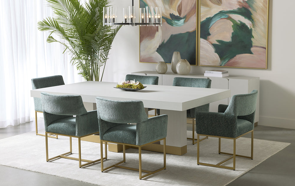 GRECO DINING ARMCHAIR - AURA TEAL