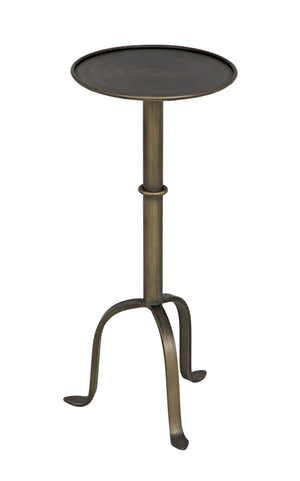 Tini Aged Brass Metal Side Table