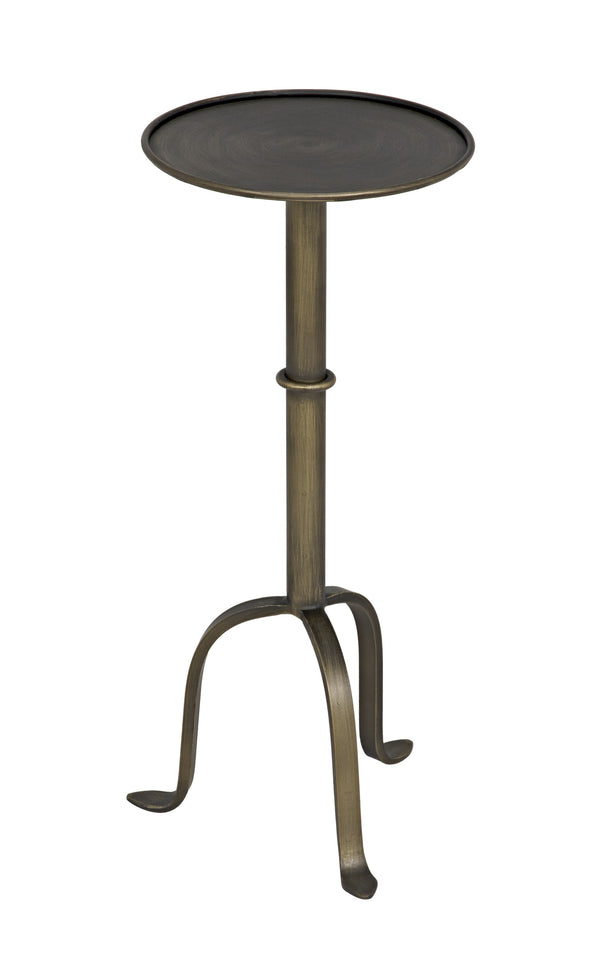 Tini Aged Brass Metal Side Table