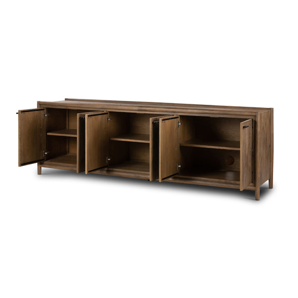 Glenview 6 Door Sideboard In Weathered Oak