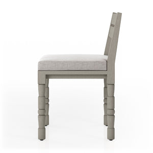 Waller Outdoor Dining Chair In Grey/Stone