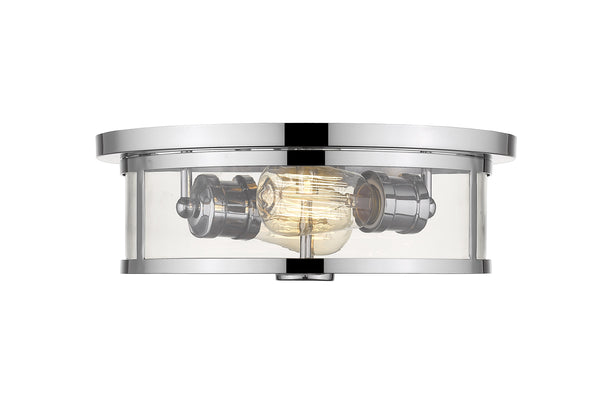 Savannah 2 Light Flush Mount in Chrome Finish