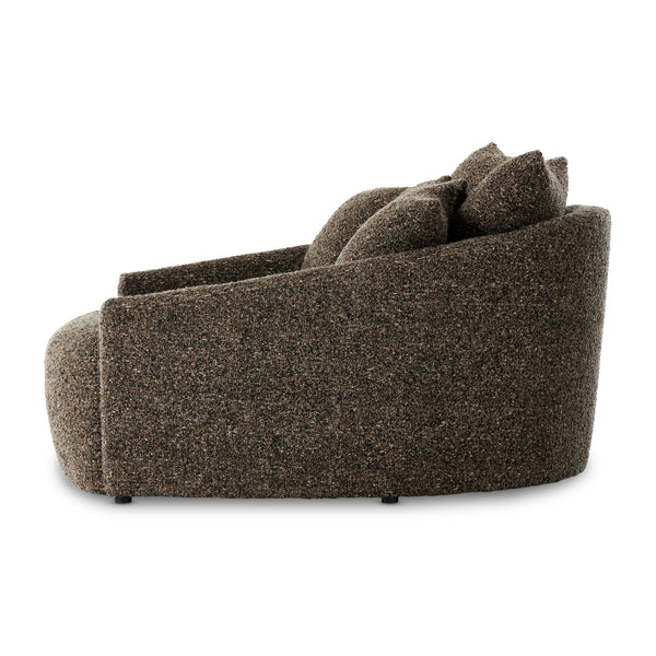 Chloe Media Lounger In Ivan Granite