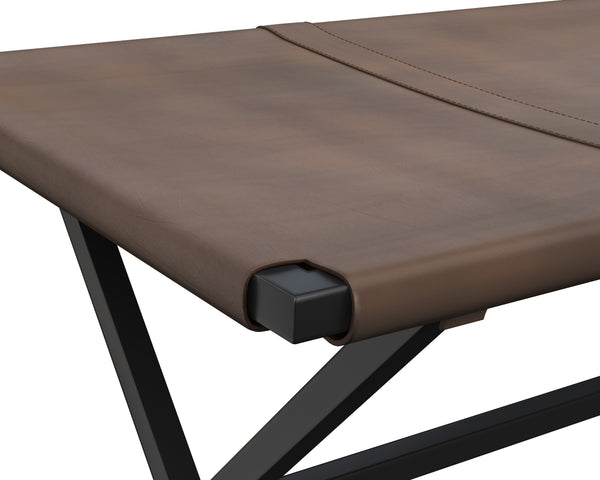 ELON BENCH - VINTAGE COGNAC LEATHER
