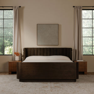 Flutter Framed Painting in Cool Beige