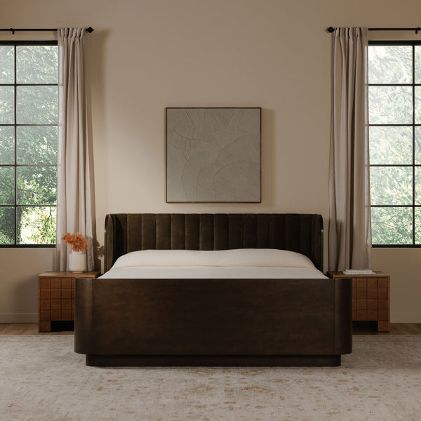Flutter Framed Painting in Cool Beige