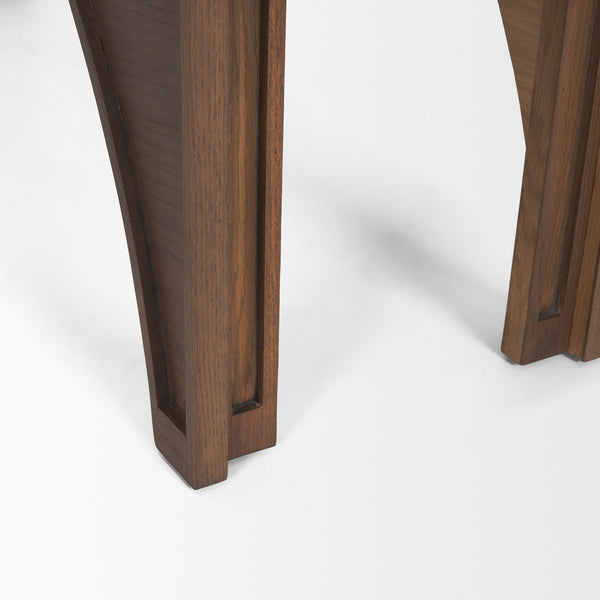 Laraya Dark Brown Wood Arched Console Table