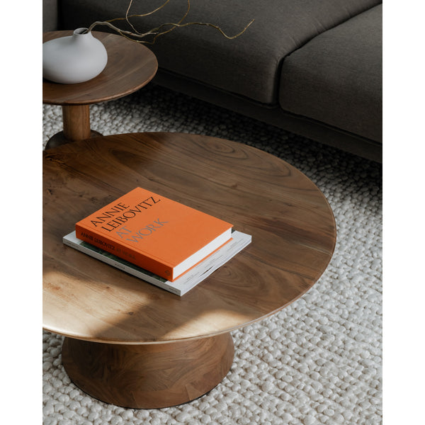 Moe's Nels Dark Brown Acacia Coffee Table