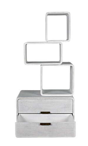 Belini Bookcase, White Wash