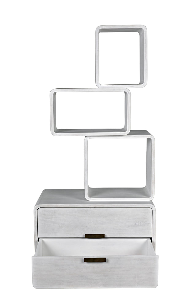 Belini Bookcase, White Wash