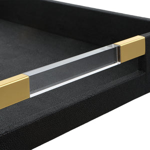 Wessex Black Shagreen Tray