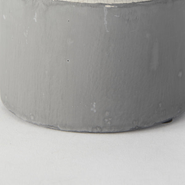 Burton 10.2H Small Two Tone Gray Ceramic Jug Vase