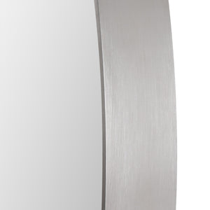 Pursley Brushed Nickel Oval Mirror