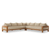 Chapman Outdoor 3Pc Sectional In Casa Cream