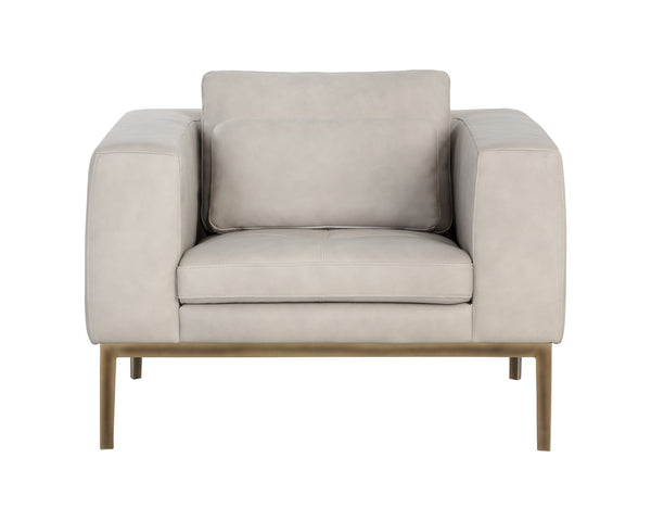 Burr Armchair - Bali Bone Leather