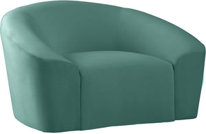 Vivian Chair In Mint Velvet