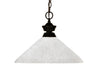 Challenger 1 Light Pendant in Bronze Finish