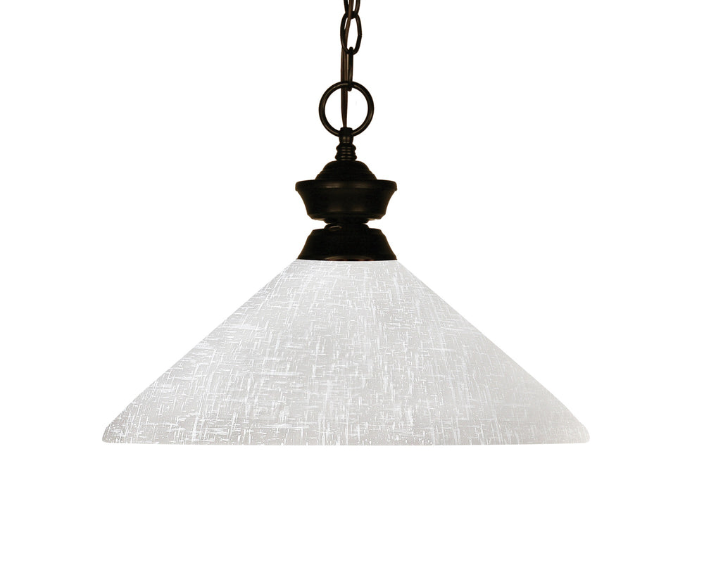 Challenger 1 Light Pendant in Bronze Finish