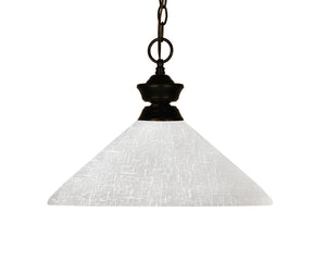 Challenger 1 Light Pendant in Bronze Finish