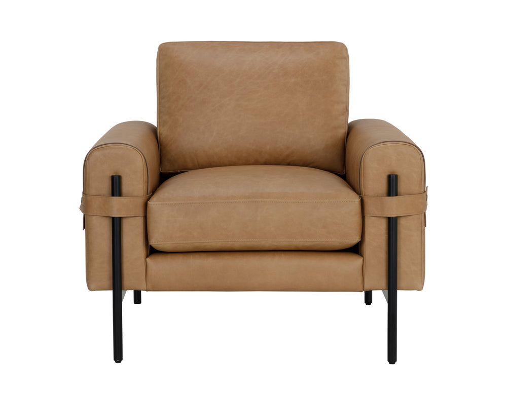 CAMUS ARMCHAIR - LUDLOW SESAME LEATHER