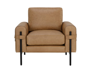 CAMUS ARMCHAIR - LUDLOW SESAME LEATHER