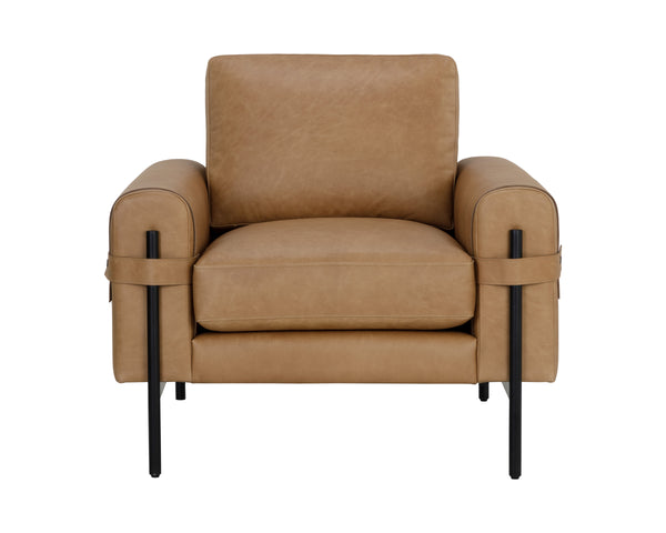 CAMUS ARMCHAIR - LUDLOW SESAME LEATHER