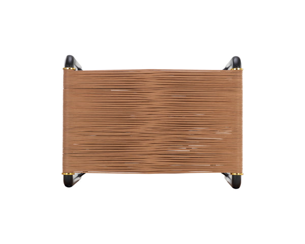 RIZ STOOL - TAN LEATHER