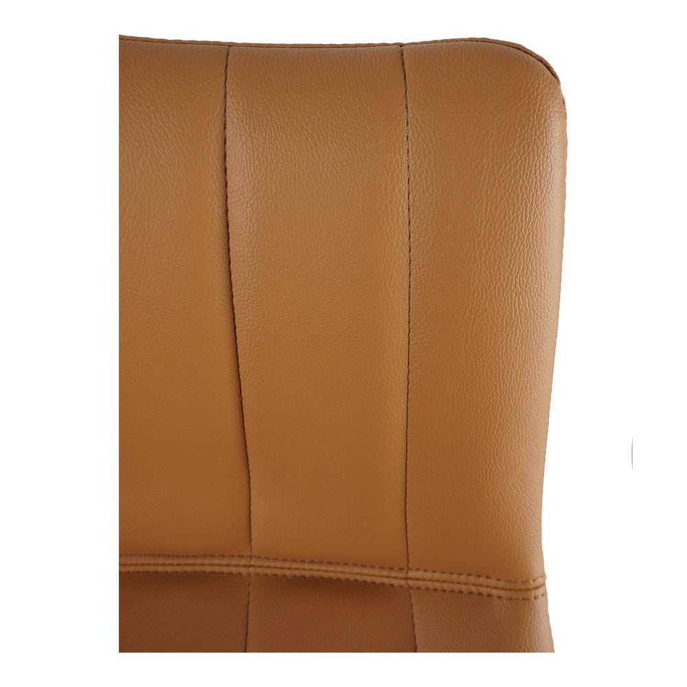 Moe's Alibi Barstool Set of Two in Tan Vegan Leather