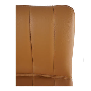 Moe's Alibi Barstool Set of Two in Tan Vegan Leather