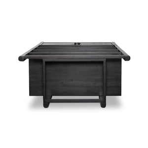 Reza Bookcase - Worn Black Acacia