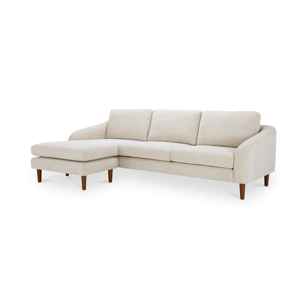 Quinn Sectional with Reversible Chaise in Oatmeal