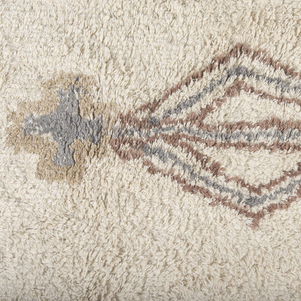Carla 5x8 Earthy Neutrals Patterned Cotton Area Rug