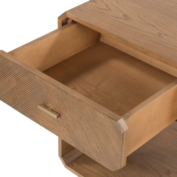 Caspian Nightstand In Natural Ash Veneer