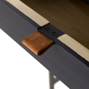 Trey Modular Wall Desk - Black Wash Poplar