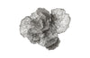 Flower Wall Art, Large, Gray, Metal