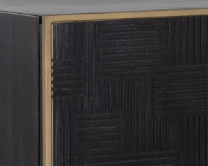 Markwood Sideboard - Brass - Dark Brown