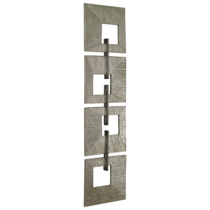 Linked Champagne Metal Wall Decor