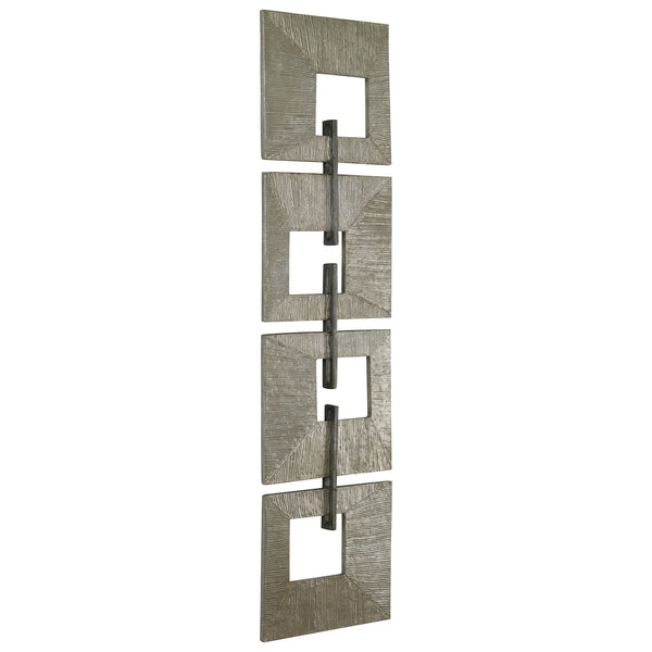 Linked Champagne Metal Wall Decor