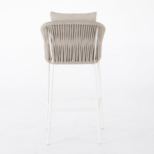 Porto Outdoor Stool-White-Bar