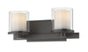 Schema 2 Light Vanity in Bronze Finish