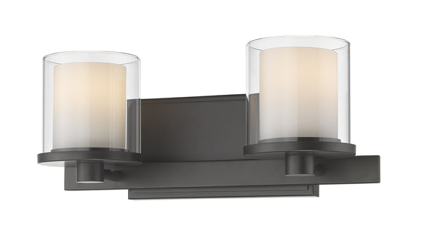 Schema 2 Light Vanity in Bronze Finish