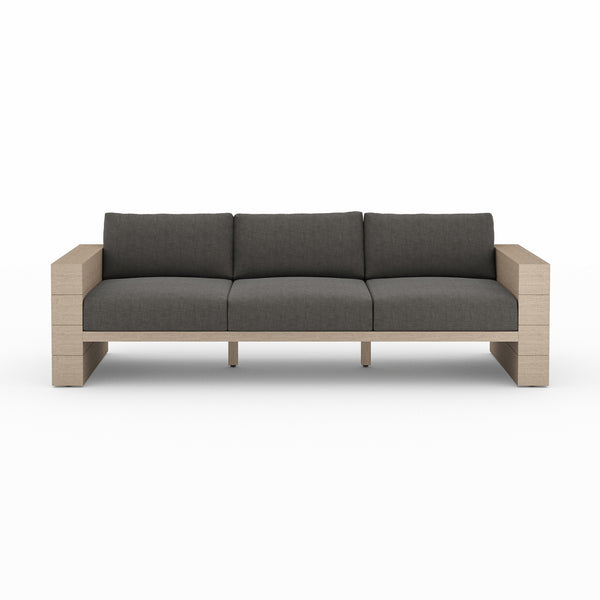 Leroy Outdoor Sofa In 96" In Brown/Charcoal
