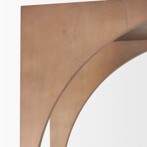 Bela Arched Shelving Unit Medium Brown Wood