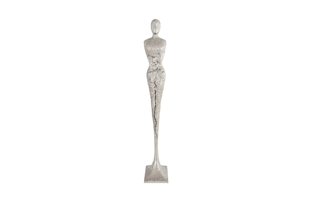 Skinny Chiseled Female, Silver Leaf
